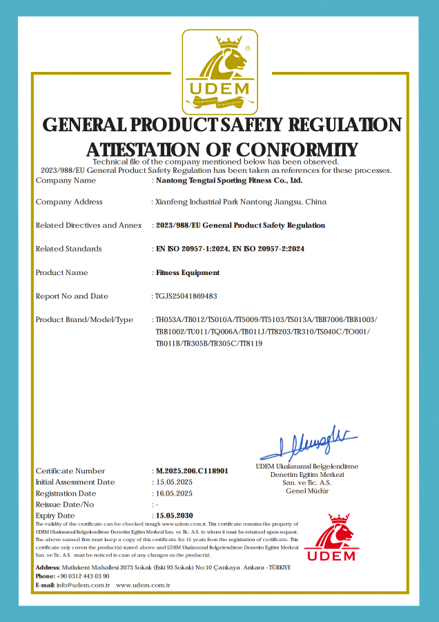 GPSR Attestation of Conformity